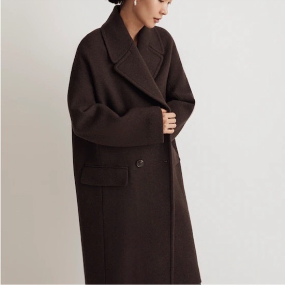 Madewell The Gianna Coat in Insuluxe Fabric Cold Brew - Picture 2 of 13